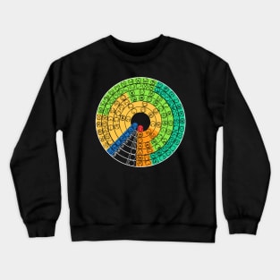 Gallifreyan Periodic Table of the Elements, v.2 (dark) Crewneck Sweatshirt